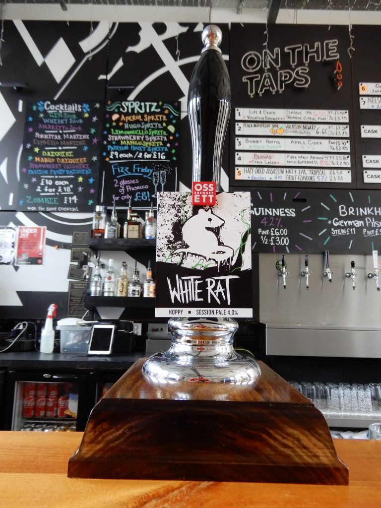A Perfect Hive cask hand pump.
