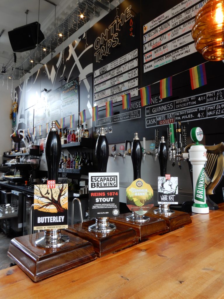 The cask and keg lines on the Perfect Hive bar.