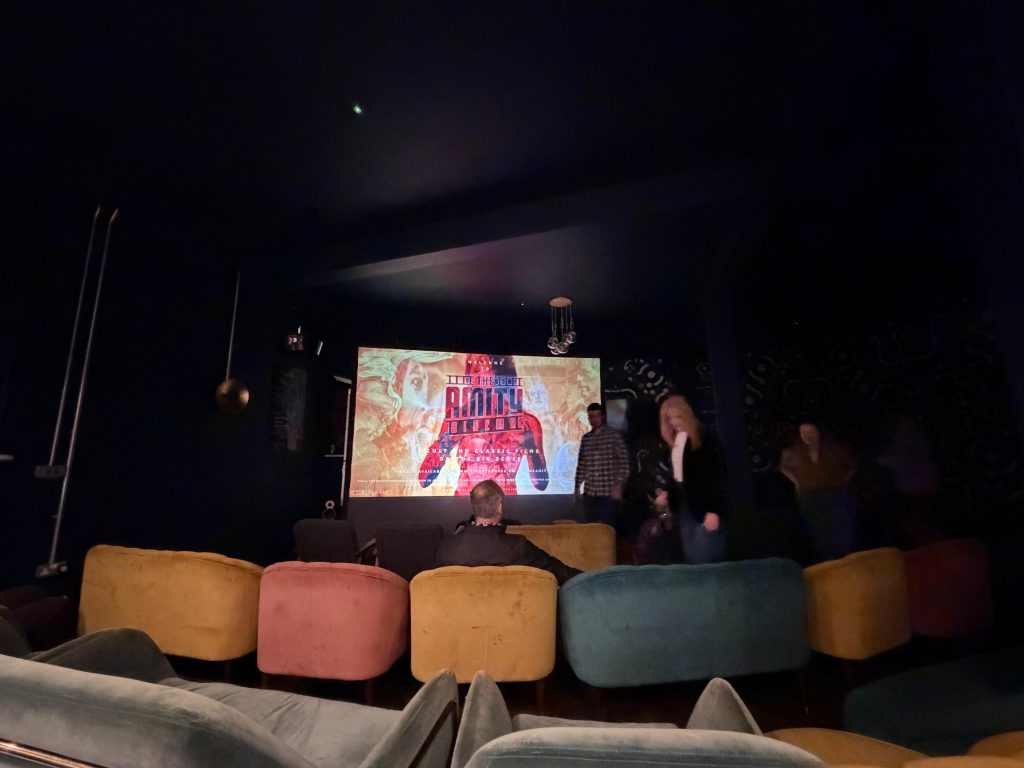 A film event in the Perfect Hive upstairs lounge.